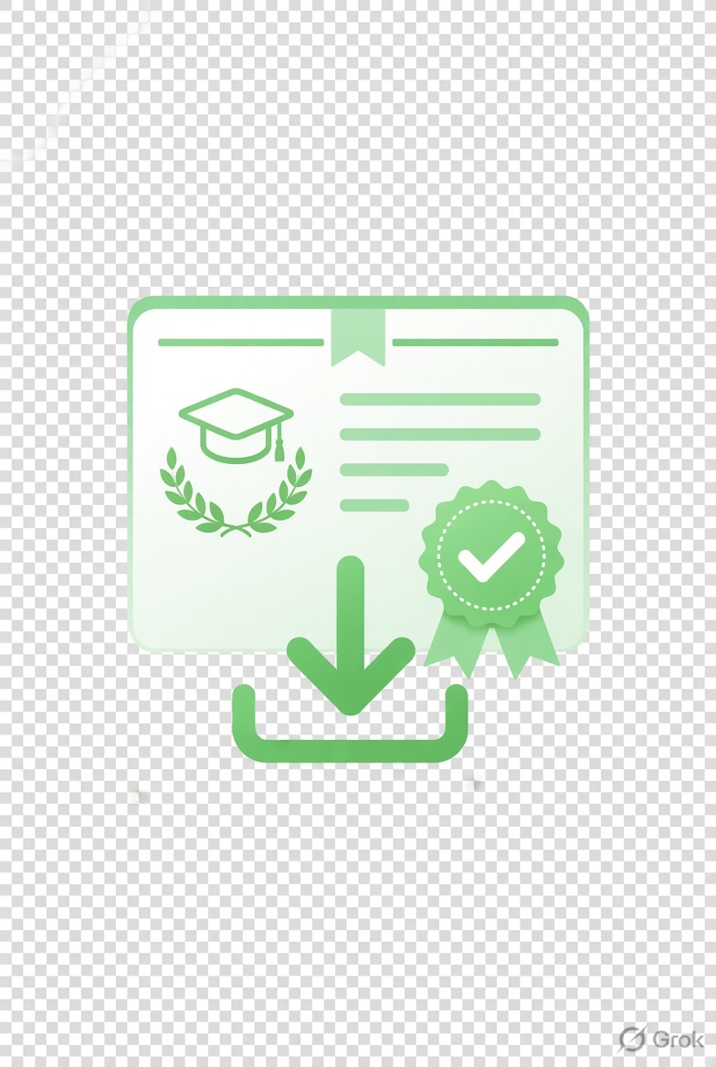 Downloadable certificates